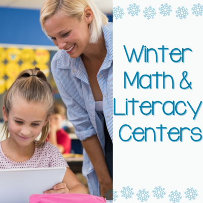 Winter Boom Cards Math & Literacy Centers