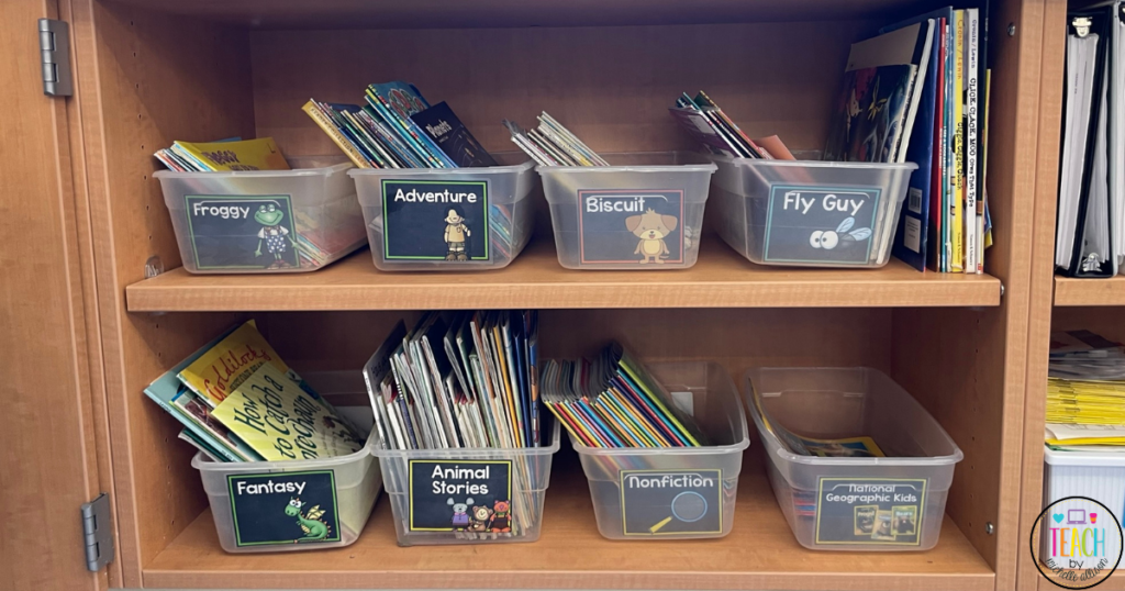 Use labels to help organize a classroom!