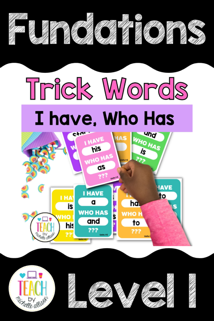 Fundations Activities for First Grade