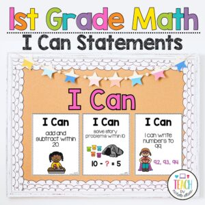 first grade I can statements