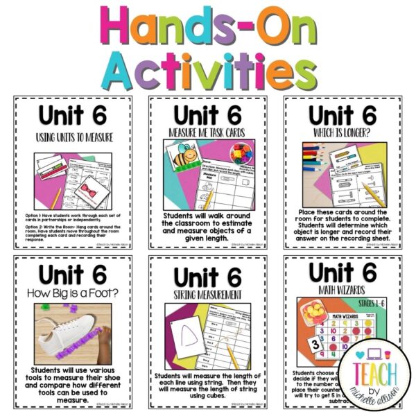 measurement activities for first grade