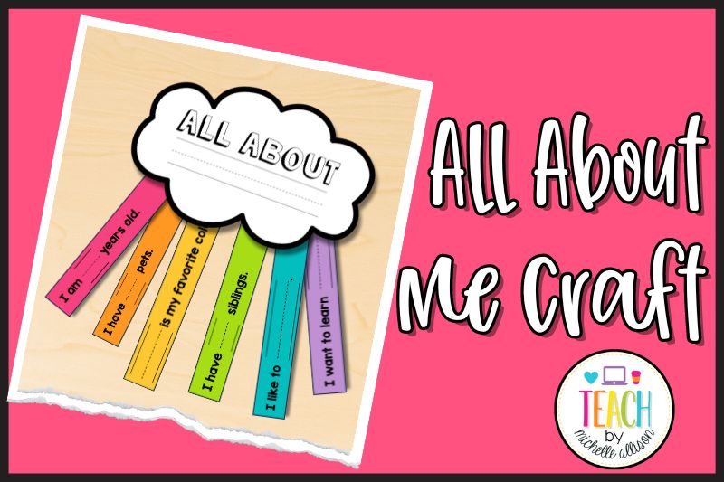 All About Me activities for Back to School