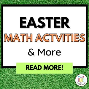 Text reads Easter Math Activities and More