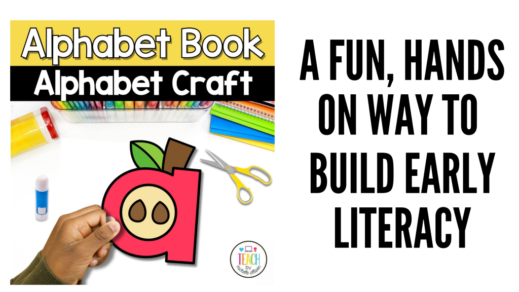 Alphabet Letter Crafts Bundle featuring printable A–Z phonics crafts for preschool and kindergarten students to build letter recognition, beginning sounds, and early literacy skills.