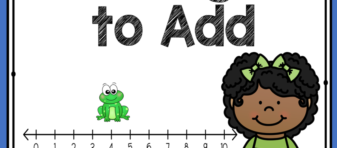 Visual depiction of 'counting on to add' concept. A number line demonstrates 'counting on' strategy. This image illustrates the effective technique of 'counting on to add' for arithmetic proficiency."