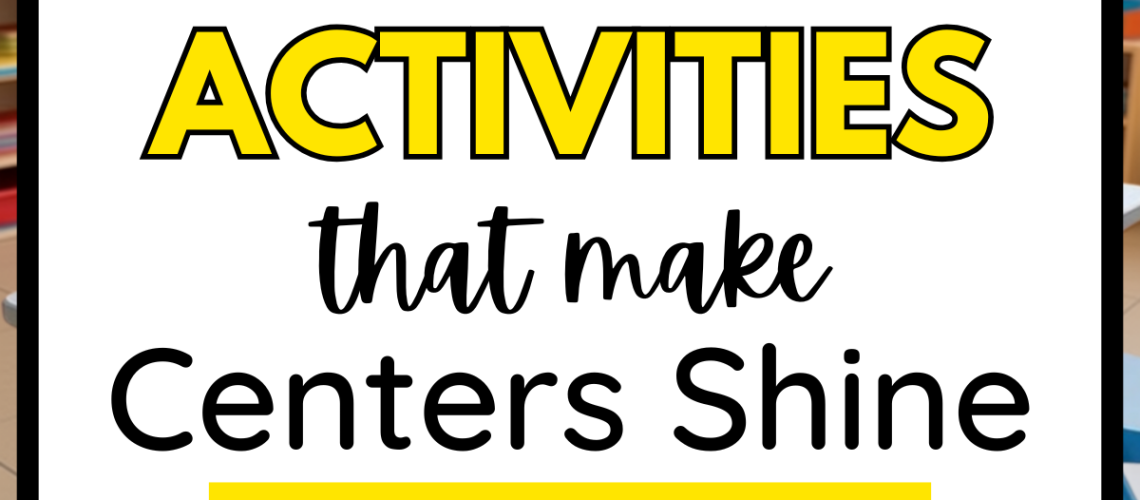 Lightbox activities for literacy and math centers that engage elementary students with hands-on, independent learning.